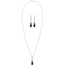 Elli Crystal Jewellery Set 925 Sterling Silver, Metal, Crystal