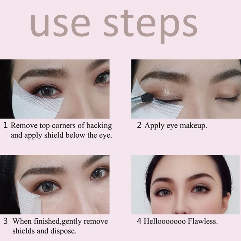 Eye Make-up Eyeshadow Pads,100 PCS Eye Shadow Shield Protector Pads