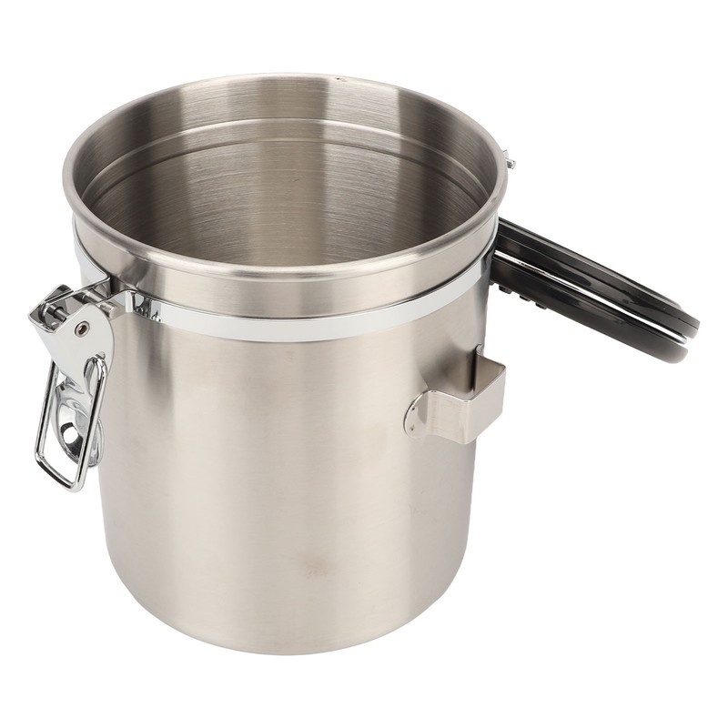 Airtight Stainless Steel Coffee Bean Container Coffee Canister Kitchen Food