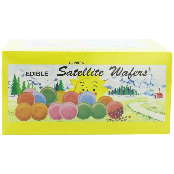 Gerrit's Satellite Wafers, Filled with Assorted Candy Beads, 10.5 Oz. 240-Count Boxes (Pack of 2)