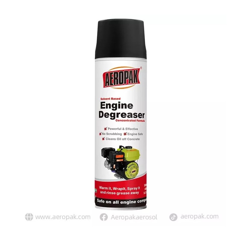 Aeropak Engine Degreaser is a concentrated solvent based degreaser 17oz