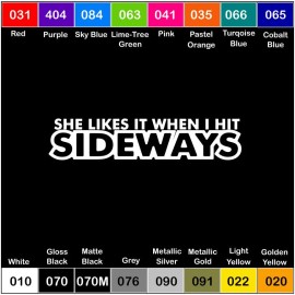 Oracal HIT IT SIDEWAYS Vinyl Decal Sticker Window Car Truck Drift JDM - 8 Inch