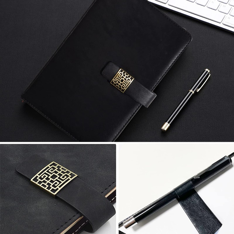 YEZIDE A5 Notebook with Pen 200 Lined Pages Thick Classic