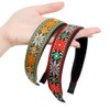 (2 types) Burnaby Bright Flower Ethnic Hairband Scarlet / (2종)