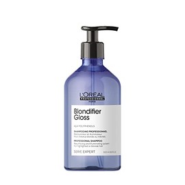 Champú aclarador Blondifier de L'Oreal Professionnel | Restaura el cabello teñido | Mejora el brillo y combate el latón | Para cabello rubio o decolorado | Para todo tipo de cabello | 16,9 onzas líqu