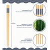 LOROTOCO 50 Pairs Bamboo Chopsticks Disposable | Separated | Reusable