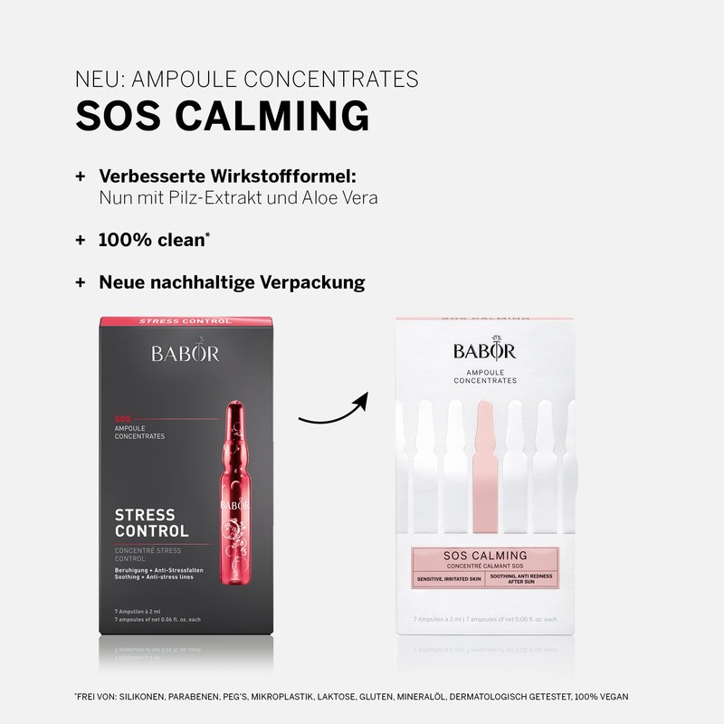 BABOR SOS Calming Serum Ampoules for the Face, with Aloe