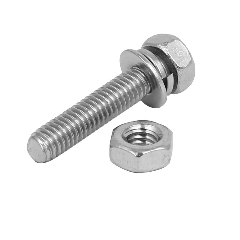 Sourcingmap M4 x 20mm 304 Stainless Steel Phillips Hex Head