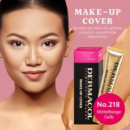 Dermacol - Full Coverage Foundation 13 g, Liquid Makeup Matte Foundation with SPF 30, Waterproof Foundation for Oily Skin, Acne, & Dark Circles, Long-Lasting Makeup Products, Shade - 218