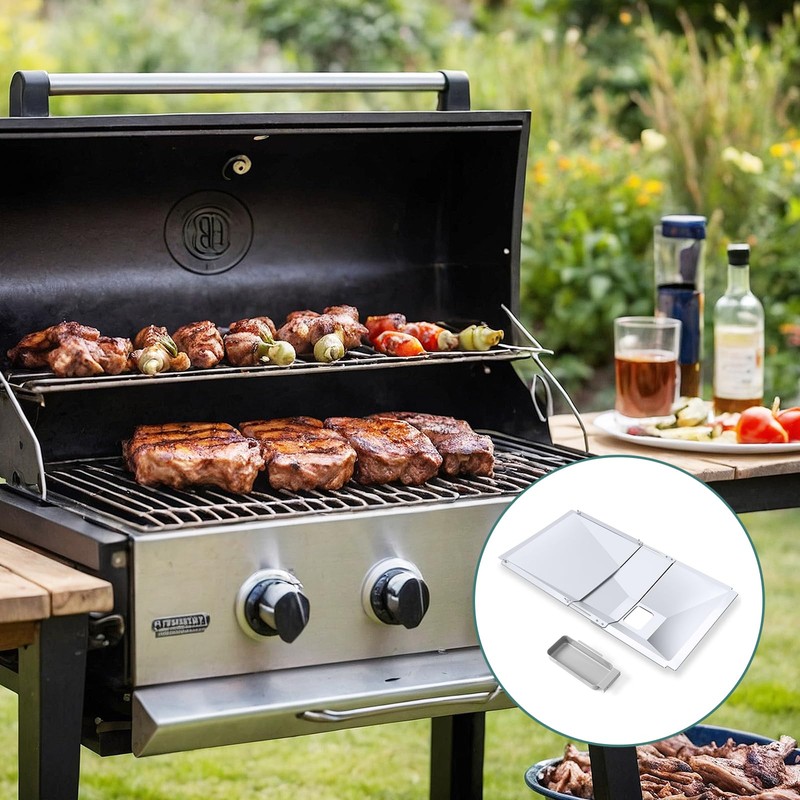 okkbiys Universal Grease Tray with Catch Pan fits Nexgrill, Charbroil,