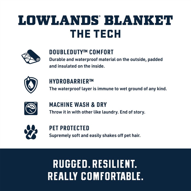 YETI Lowlands Blanket, Multi-Use Blanket with Travel Bag, Cape Taupe