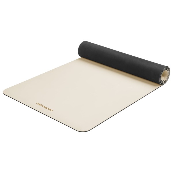 Retrospec Laguna Yoga Mat for Women & Men - Thick, Non Slip Exercise Mat for Home Workout, 5mm, Rosewater