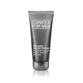 Clinique For Men Oil Control Face Wash Cleanser | Removes Excess Shine + Preps for Shaving | For Normal to Oily Skin Types, 6.7 Fl Oz