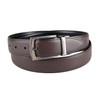 DOCKERS Men's Two-in-one Reversible Rotative Buckle Everyday Casual Dress Belt