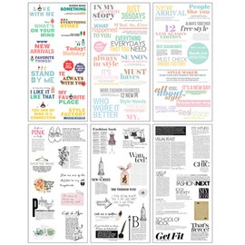 (Pack of 2) Aesthetic Washi Sticker for Scrapbooking - Vintage Ephemera Sticker Newspaper Article Black and White DIY Stickers for Art Craft Decoupage Scrapbook Collage Journal Planner Letter