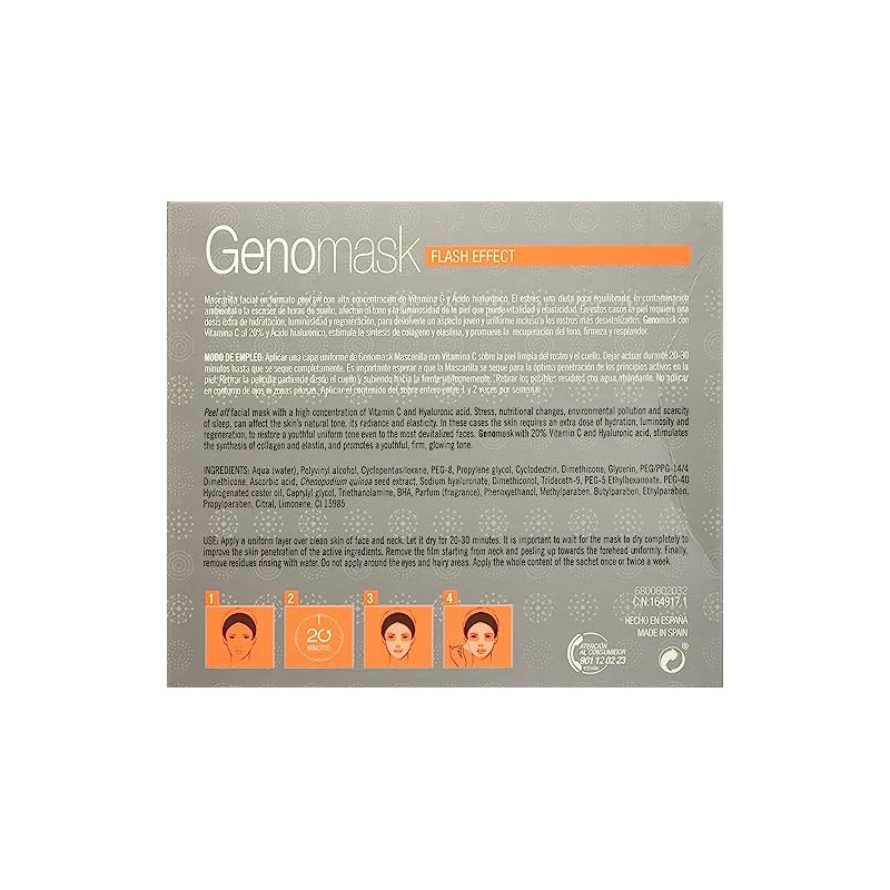 GENOV GENOMASK MASCARILLA FACIAL 6 Sobres X 8 ml GEL