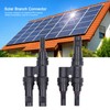 1 Pair Solar Branch Connector Panel Parallel Connection Cable Splitter