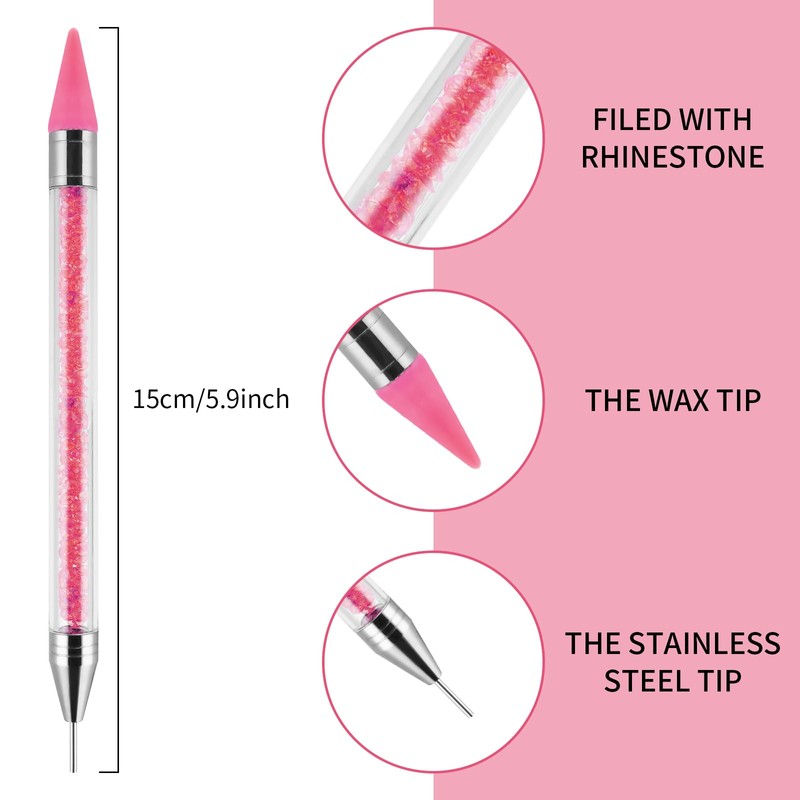 Lusofie 4 Pack Wax Pen Rhinestone Picker Pen Diamond Art