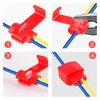 100 Pcs Lock Wire Connectors Blue Quick Splice Connector Terminals