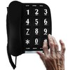 Black Big Button Phone for Wall or Desk with Speaker