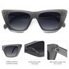 SOJOS Mujeres Gafas De Sol Grande Gris Lechoso/Gris