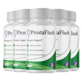 Unbranded (5 Pack) ProstaFlush Capsules for Men, Prosta Flush Prostate and Bladder Support