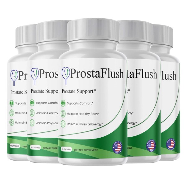 Unbranded (5 Pack) ProstaFlush Capsules for Men, Prosta Flush Prostate