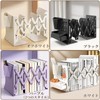 Melphoe Bookends, Non-Tumbling, Telescopic, Metal Book Stand (Includes Pen Holder,