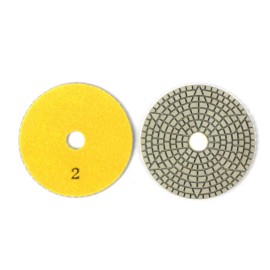 Z-LION 4'' 3 Step Diamond Polishing Pad Stone Wet Granite Polisher Concrete Marble Tile - WG-MP03211-2