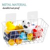 VEGEVIGI Metal Bath Toy Holder, Hanging Bathtub Toy Storage, Wall