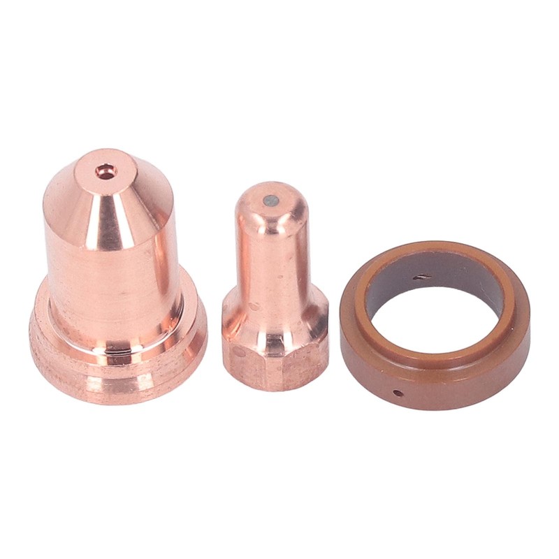 21Pcs Electrode Nozzle Set Brass 1.3mm Dia Nozzles Plasma Cutting