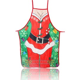 Christmas Aprons,Christmas Kitchen Baking Aprons for Adult Christmas Cooking Apron for Kitchen Cooking Baking Christmas Adults Novelty Aprons for Christmas Restaurant House Kitchen Supplies Green