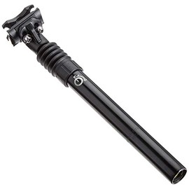 Prophete Patent Spring Seat Post | Aluminium | Length 300 mm | Diameter: 27.2 mm | Adjustable Suspension: 40 mm | Black