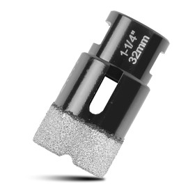 ZKH Diamond Core Drill Bits 1-1/4 Inch, Vacuum Brazed Hole Saw, Tile Drill Bits with 5/8-11 Thread, Apply for Porcelain Ceramic Marble Stone Glass Granite