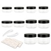 10 Pieces Small Travel Containers, 3/5/10/15/20 Gram Size Travel Jars,