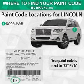 ERA Paints CX - Dark Shadow Gray Metallic for LINCOLN Exact Match Automotive Touch Up Paint Spray - Basic Kit