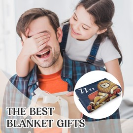 Einanmut Dad Birthday Gifts, Gifts for Dads Birthday, Father's Day, Best Present for Dad Men from Daugher Son, Daddy Present for Thanksgiving, Christmas, Soft Flannel Blanket 50" 60