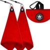 MAGOLFIN 2-Pack Magnetic Golf Towel with Clip, Soft Microfiber Waffle