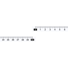 uxcell 10 Pcs Adhesive Backed Tape Measure 40cm Left to Right Read Measuring Tapes Stick on Workbench Ruler (Transparent)