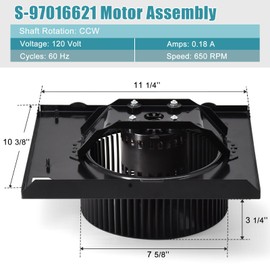 QTN80L, QTN80L-A Motor, S-97016621 Fan Assembly for Broan Nutone QTR070, QTR080, QTR080L, QTR080F, QTRN080, QTR070L QTRN080F, QTRN080L Bathroom Exhaust Fan, S97016621 99080568 Replacement Motor