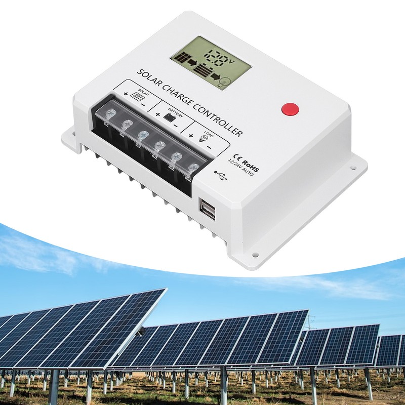 PWM Solar Charge Controller Parameter Automatic Adjustment Large LCD Display