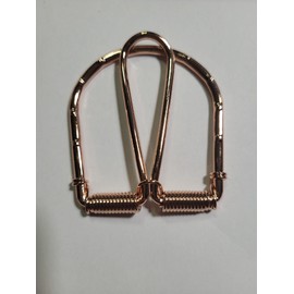 BLUSUPERSHOP Rose Gold Spring Spring Money Clip for Bathroom Handmade Unisex Wet Brass, Wet Brass