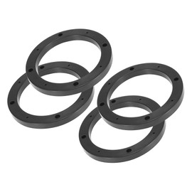 Partuto 4 Pcs 5 Inch Universal Speaker Spacer Adapter - Plastic Black