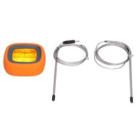 Barbecue Oven Thermometer Dual Probe Electronic Digital Display Touch Button Color Screen Barbecue Food Thermometer