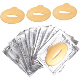 Anneome Mascarilla Labial Hidratante para Labios Secos Colágeno, 25 Piezas de Almohadillas de Gel Nutritivas de Fibra Vegetal para Cuidado y Humectación en Casa