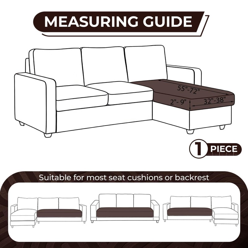 Couch Cushion Covers for Sectional Sofa Seat Cushion Cover Stretch
