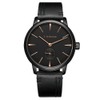 WINNER Men Semi automatic Mechanical Watch (Black Dial Rose Gold