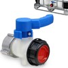 LEPEVNEY 62mm IBC Tote Tank Butterfly Valve Tap Water Adapter
