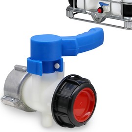 LEPEVNEY 62mm IBC Tote Tank Butterfly Valve Tap Water Adapter IBC Tank Water Container Control Connector Replacement DN40