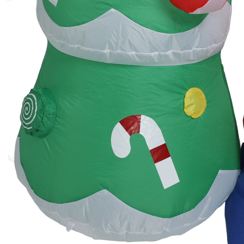 1.8m Dwarf and Christmas Tree Inflatable Decoration IP44 Christmas Outdoor